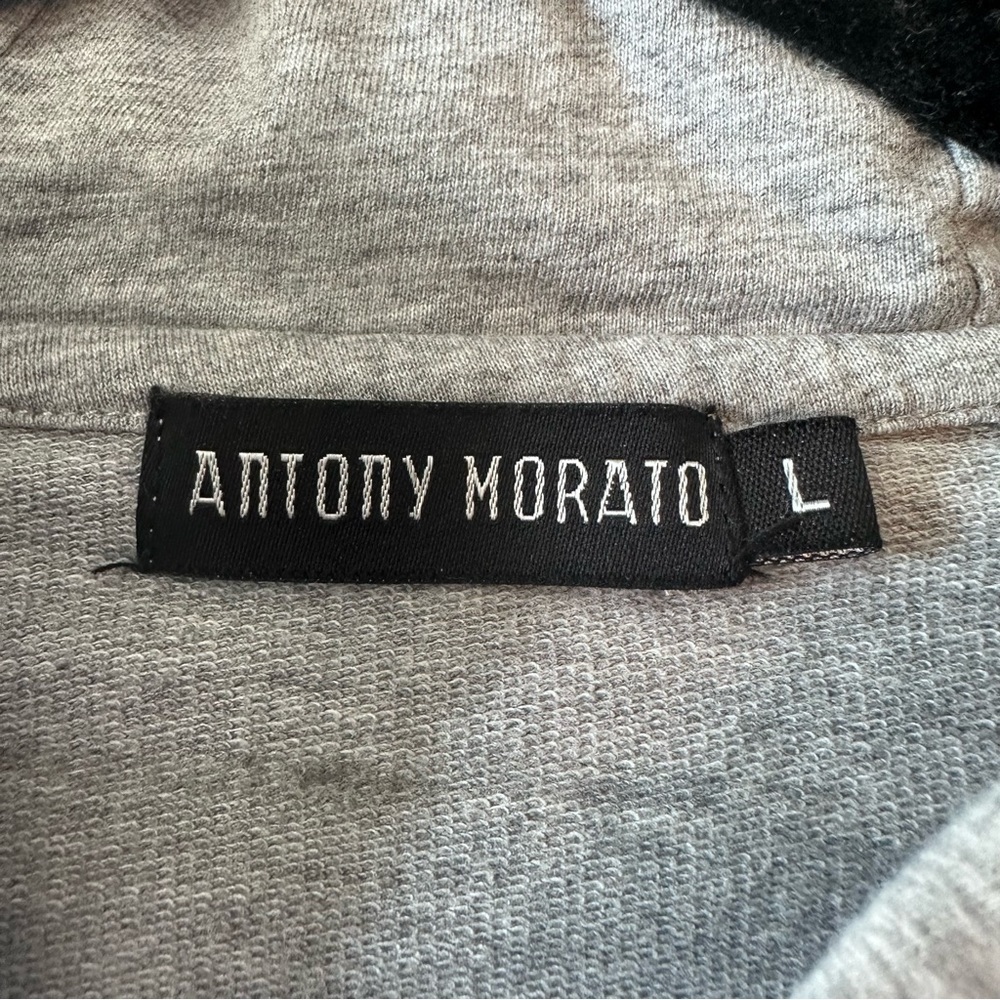 Antony Morato Black Collection Gray Zipper Hoodie - Large - Picture 10 of 11